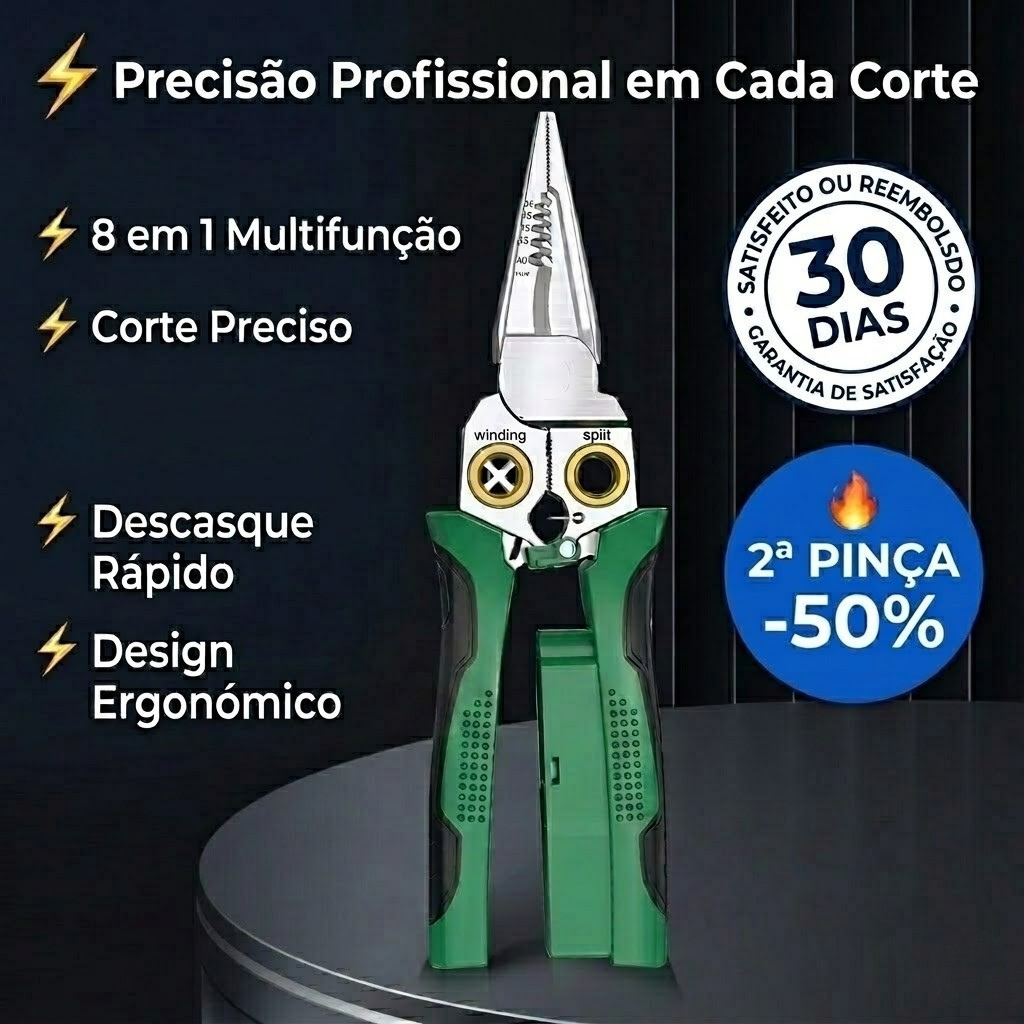 🔥Tesoura Profissional 8 em 1 Elétrica