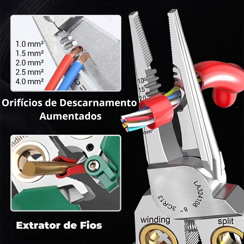 🔥Tesoura Profissional 8 em 1 Elétrica