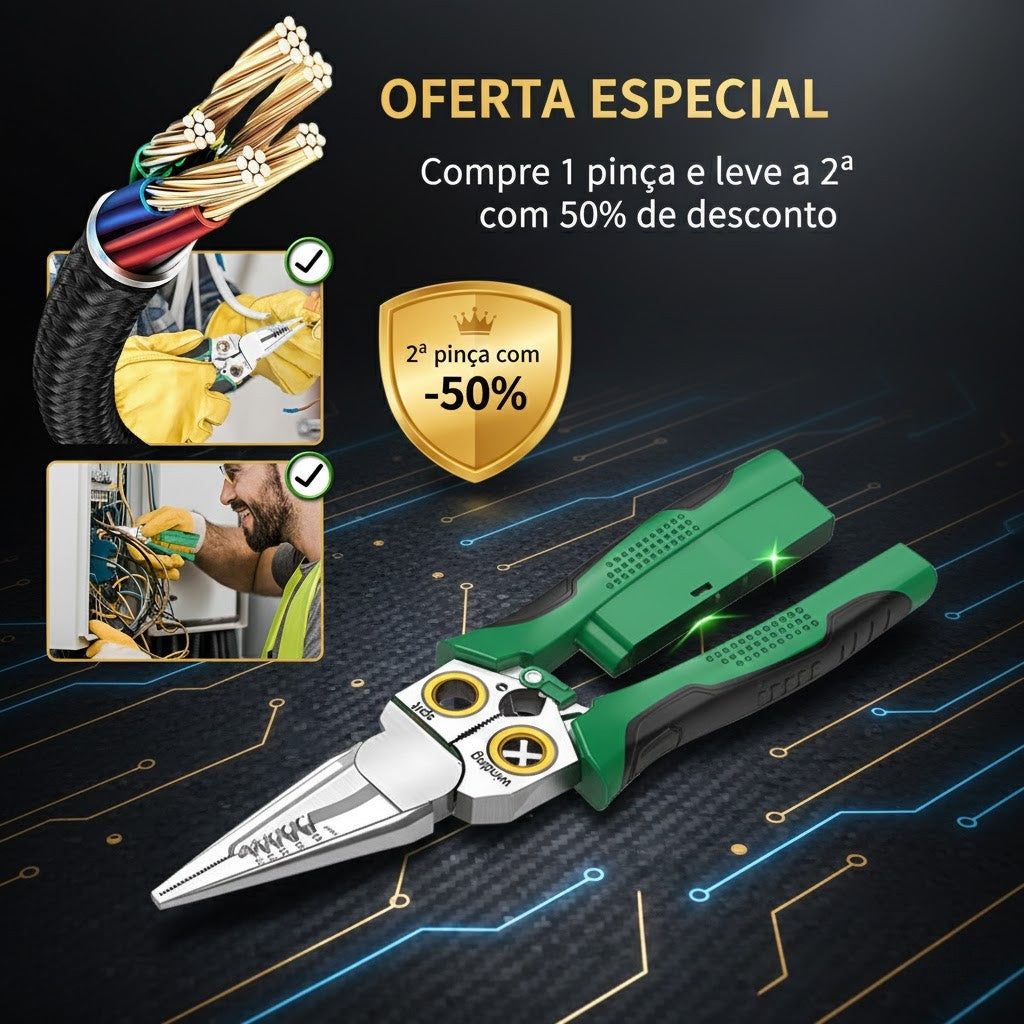 🔥Tesoura Profissional 8 em 1 Elétrica 2